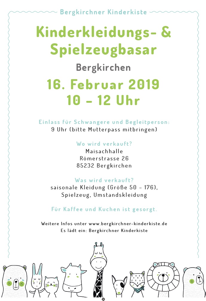 Nächster Kinderkleider & Spielzeugmarkt in Bergkirchen